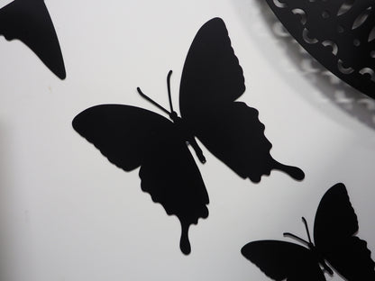 Powder Coated Butterfly Front Facing- Laser cut wall & garden decorations  ** Clearance **