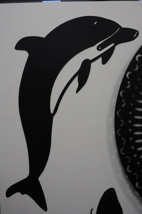 Laser Cut Wall Art - DOLPHIN LARGE** Clearance **