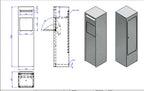 * NEW * Slimline Parcel Guard - Free Standing Parcel Drop Box Letterbox