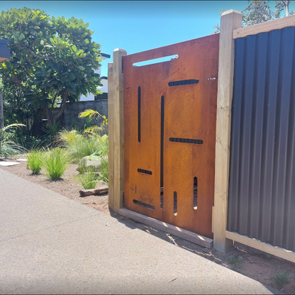 Garden Privacy Gates  - Vertical & Horizontal I Corten Steel or Powder Coated