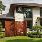 Laser Cut Garden Metal Art - Pohutukawa Panel Set"
