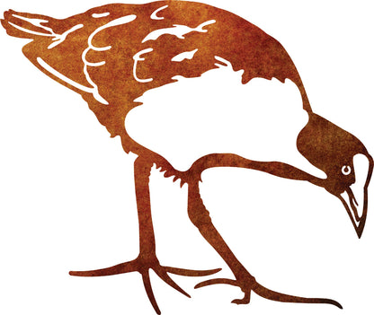 Corten Steel Metal Bird - Pukeko