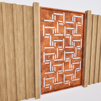 Pedestrian Gate  - Random Lines