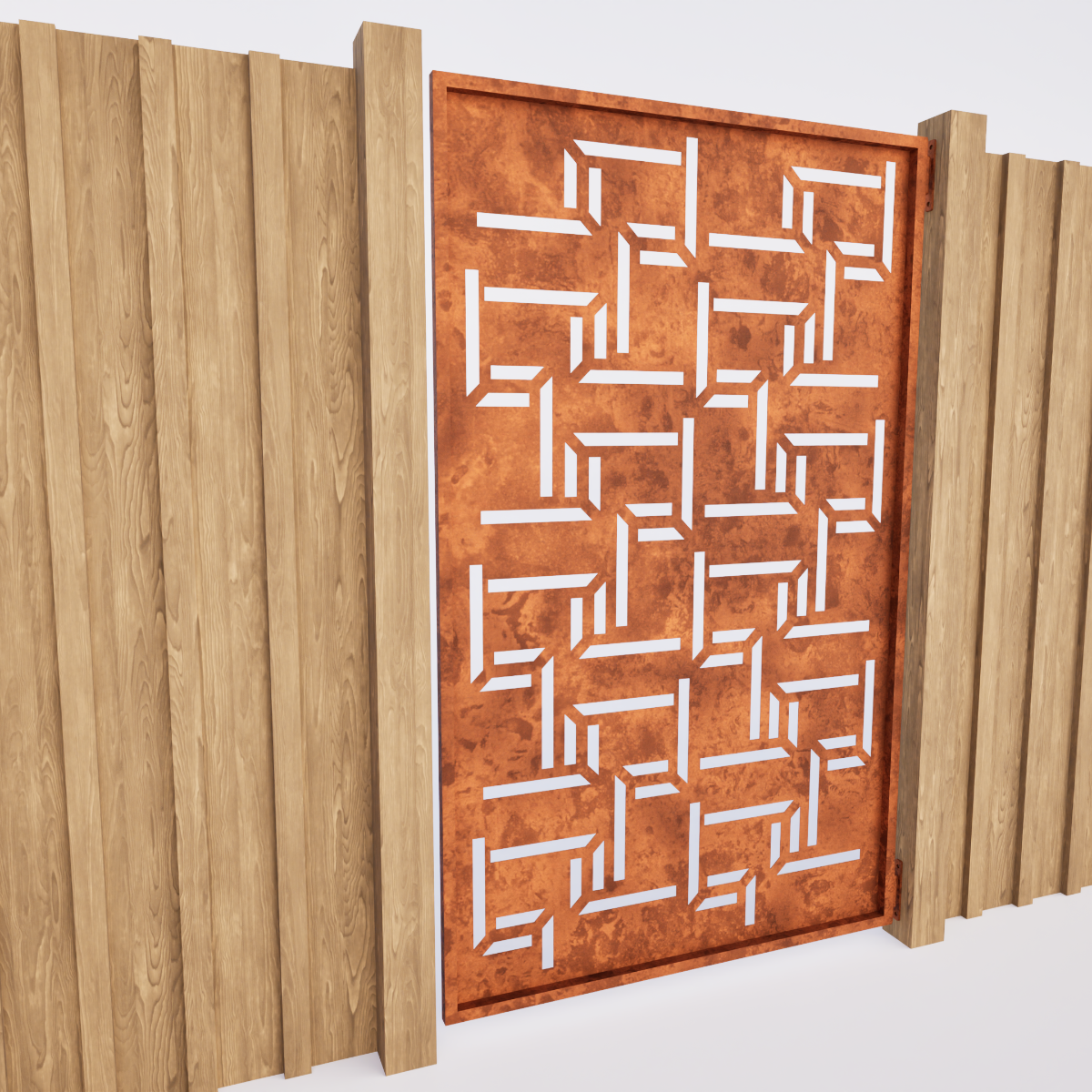 Pedestrian Gate  - Random Lines