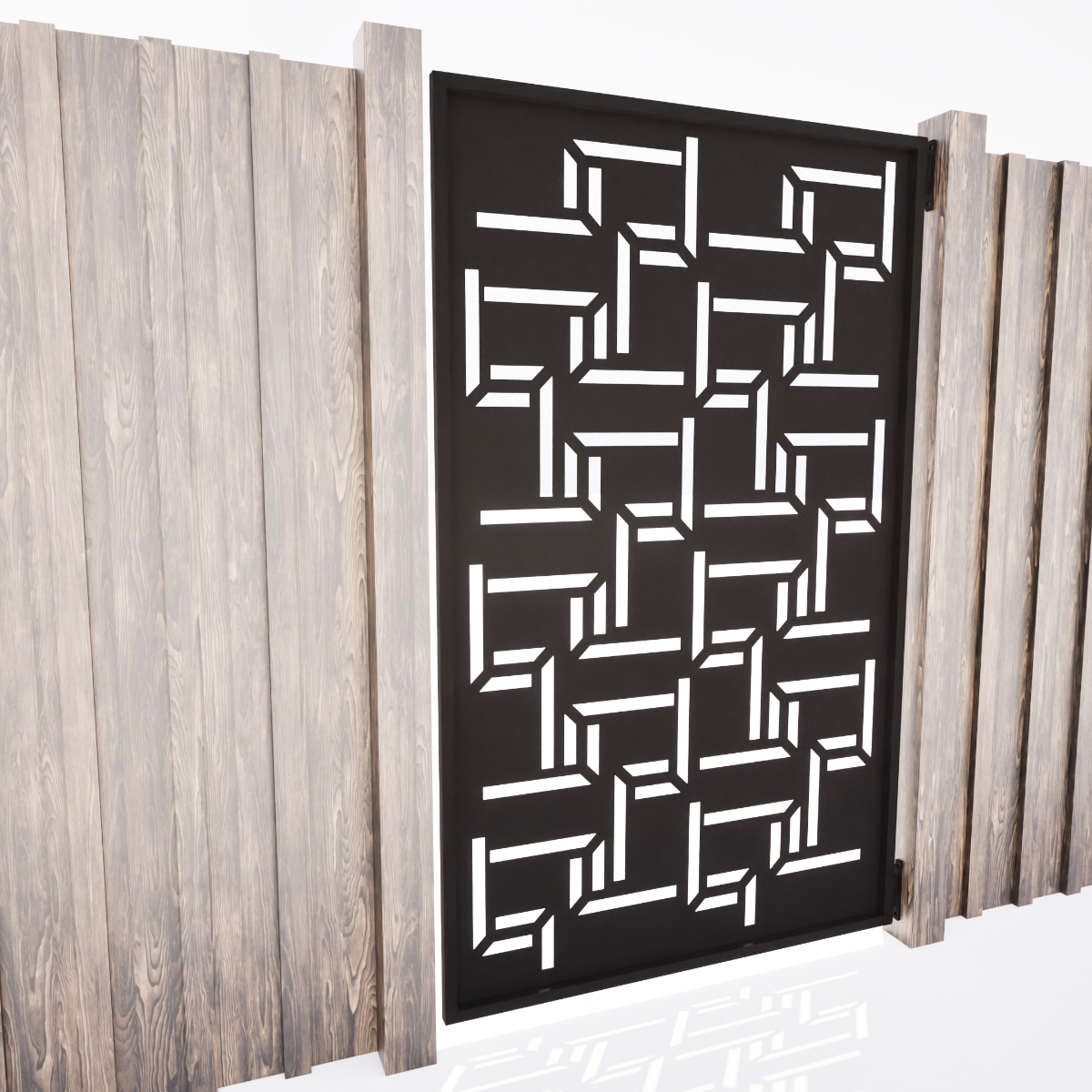 Pedestrian Gate  - Random Lines