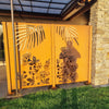 Laser Cut Garden Metal Art - Pohutukawa Panel Set"