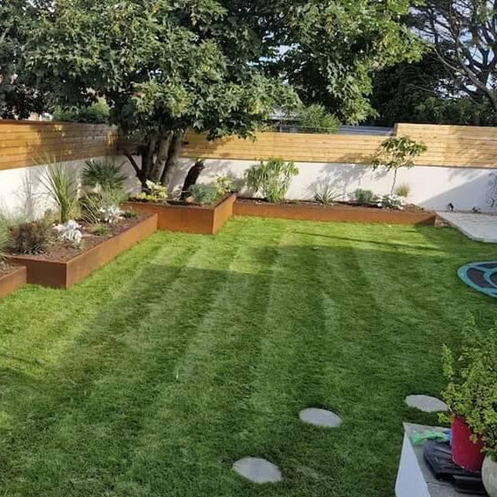 200 mm TerraEdge Rigid  Heavy Duty Corten Steel Garden Edging