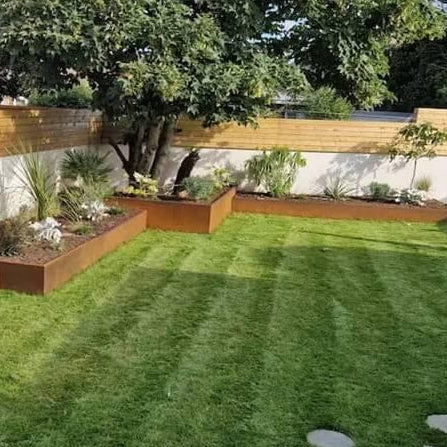 TerraEdge Rigid Corten Steel Garden Edging