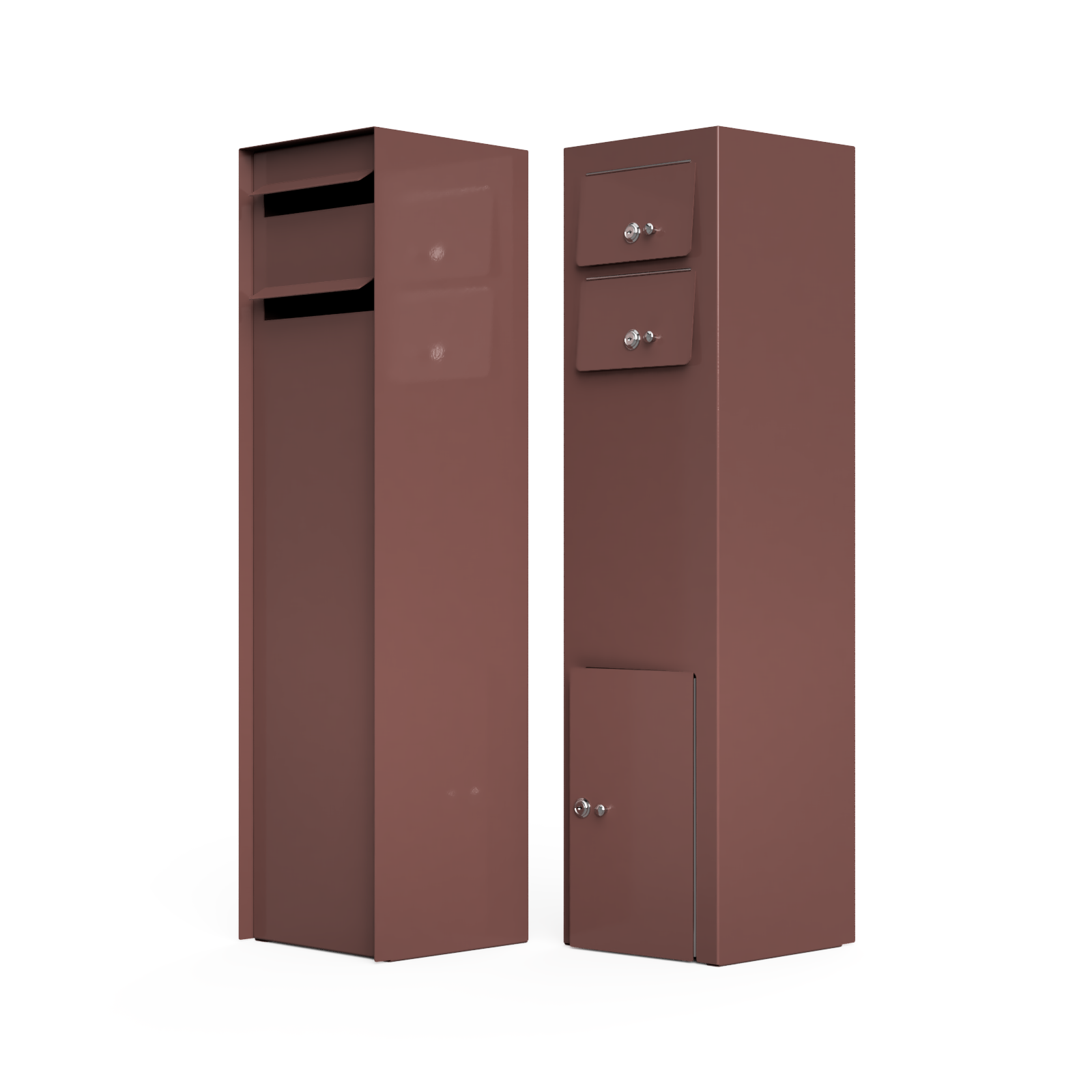"SONI" Double Slot Tower Type Free Standing Letterbox