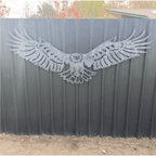 The Flying Eagle  - Symbol of Strength Metal Art