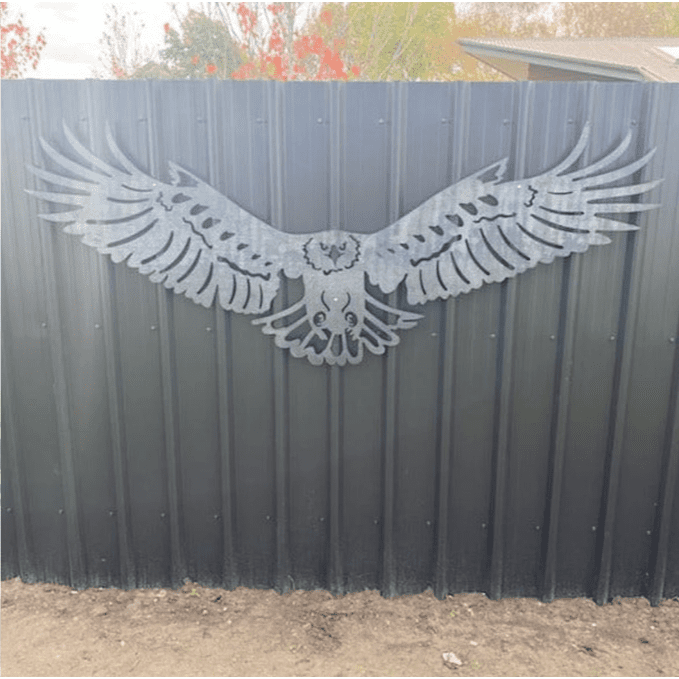 The Flying Eagle  - Symbol of Strength Metal Art