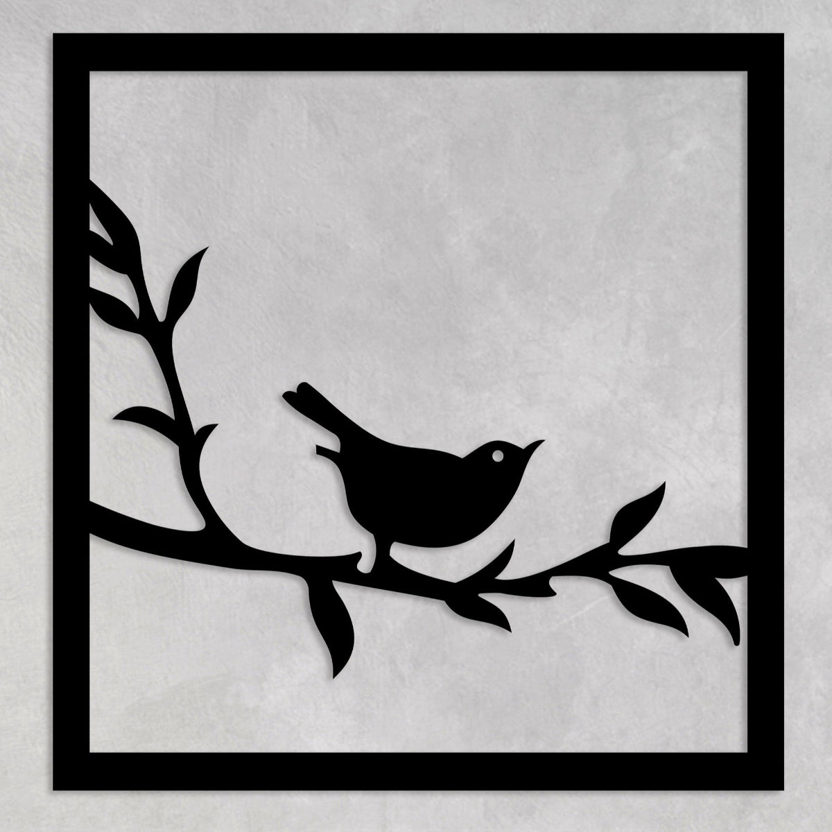 Squared Collection Sparrow Metal Art -  ** Clearance **