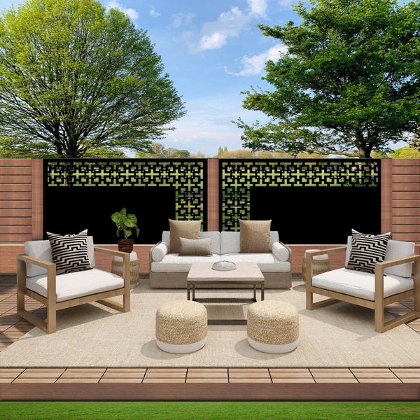 Combination Fence Panel  - Square in Square