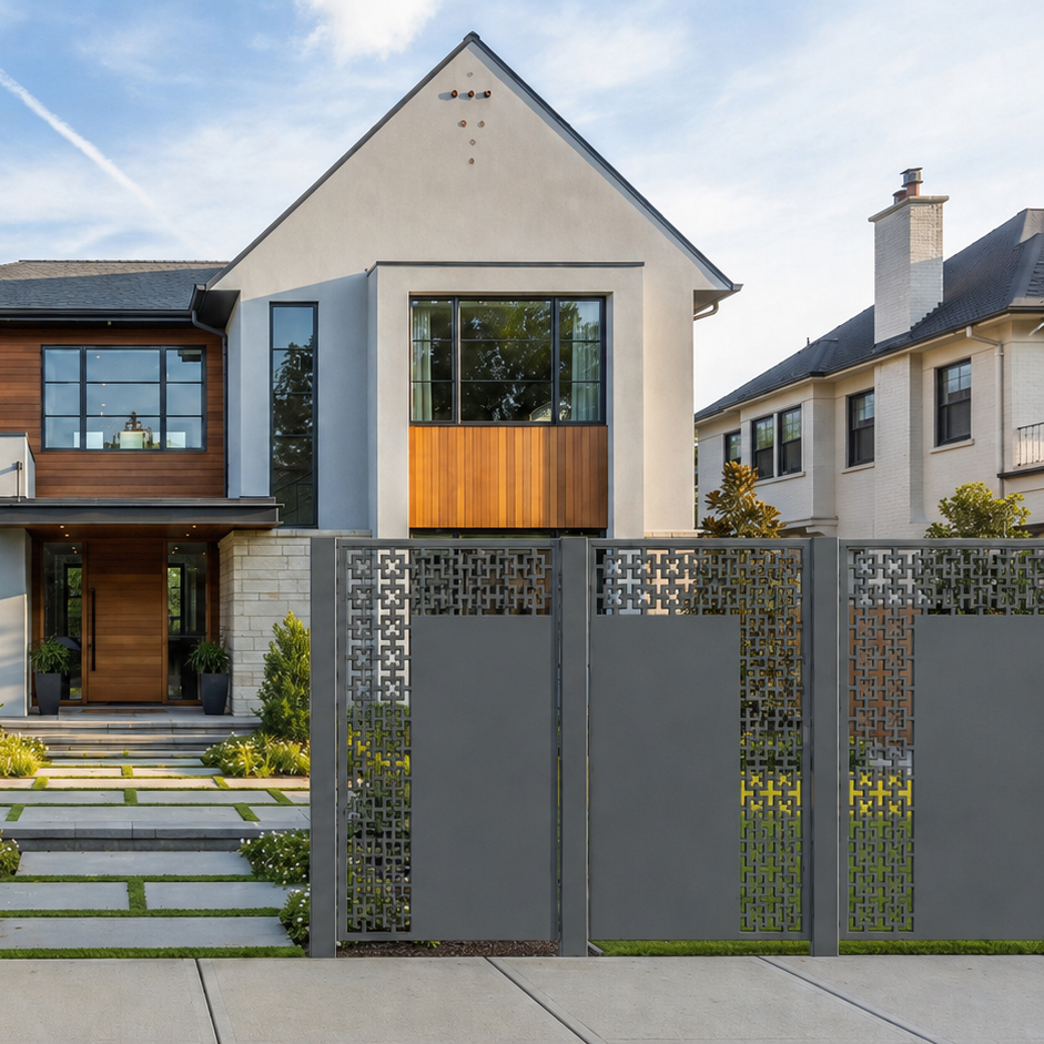 Combination Fence Panel  - Square in Square