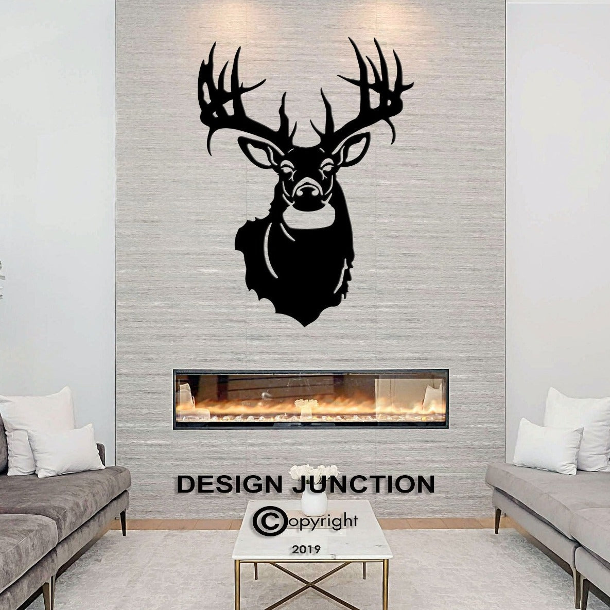 Stag Head - Large Metal Wall Art