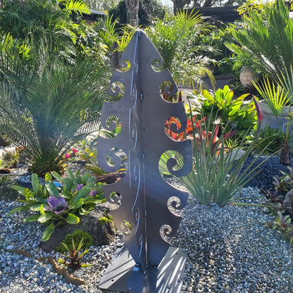 Surf Symphony - Outdoor Metal Art. Corten Steel Garden Sculpture