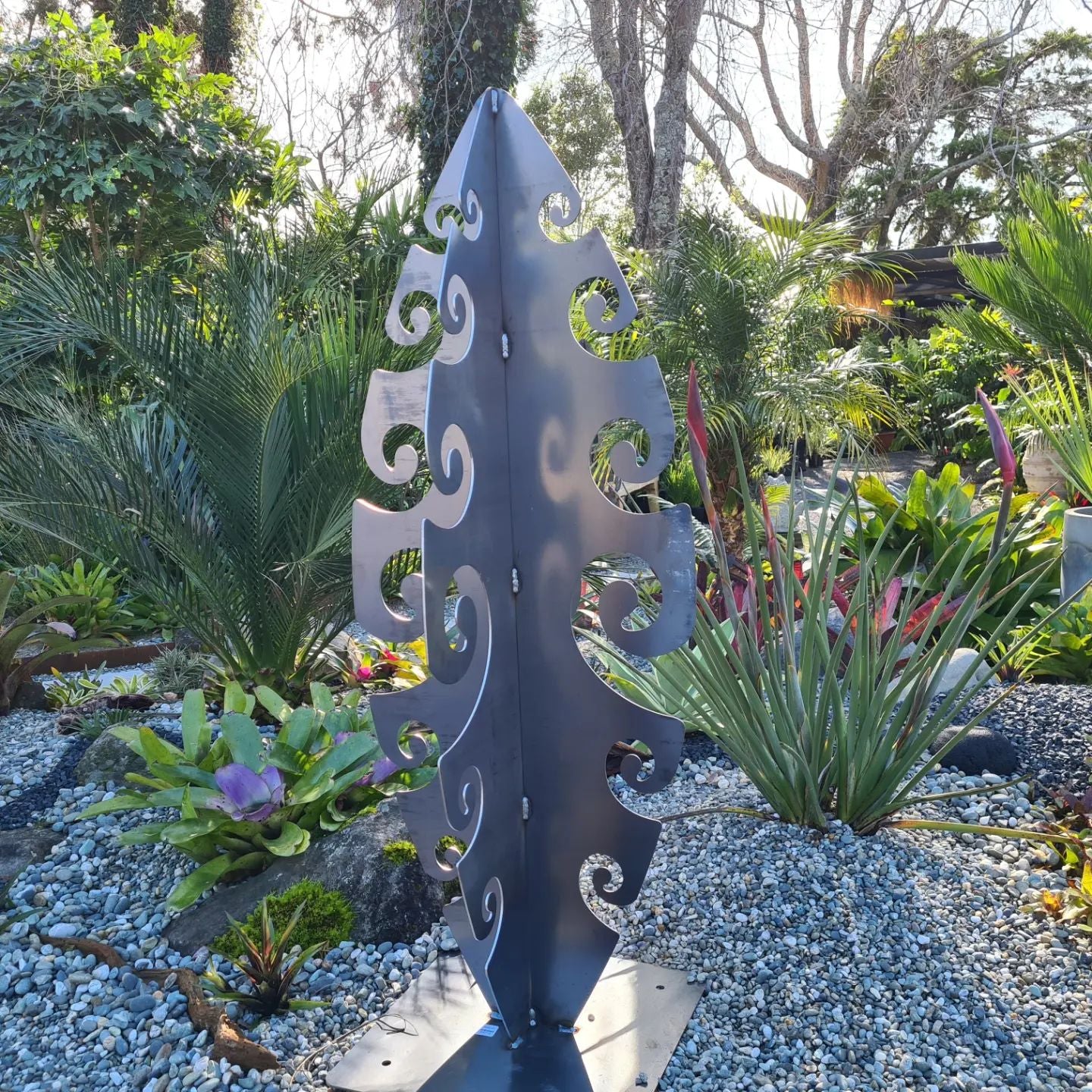Surf Symphony - Outdoor Metal Art. Corten Steel Garden Sculpture