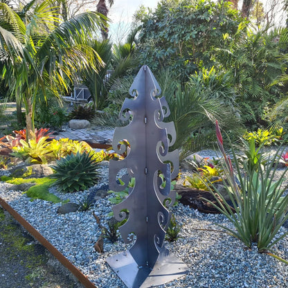 Surf Symphony - Outdoor Metal Art. Corten Steel Garden Sculpture