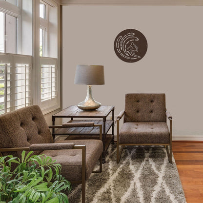 Surfing-Burnished-Copper Wall Art