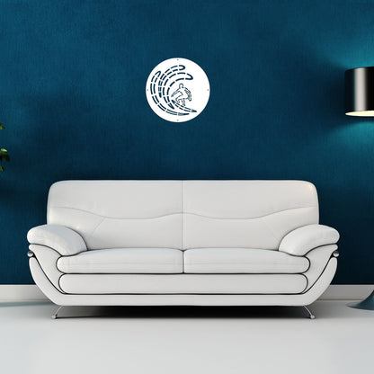 Surfing-Pearl-White Wall Art