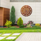 Surya Mandala  - Laser Cut Metal Wall Feature