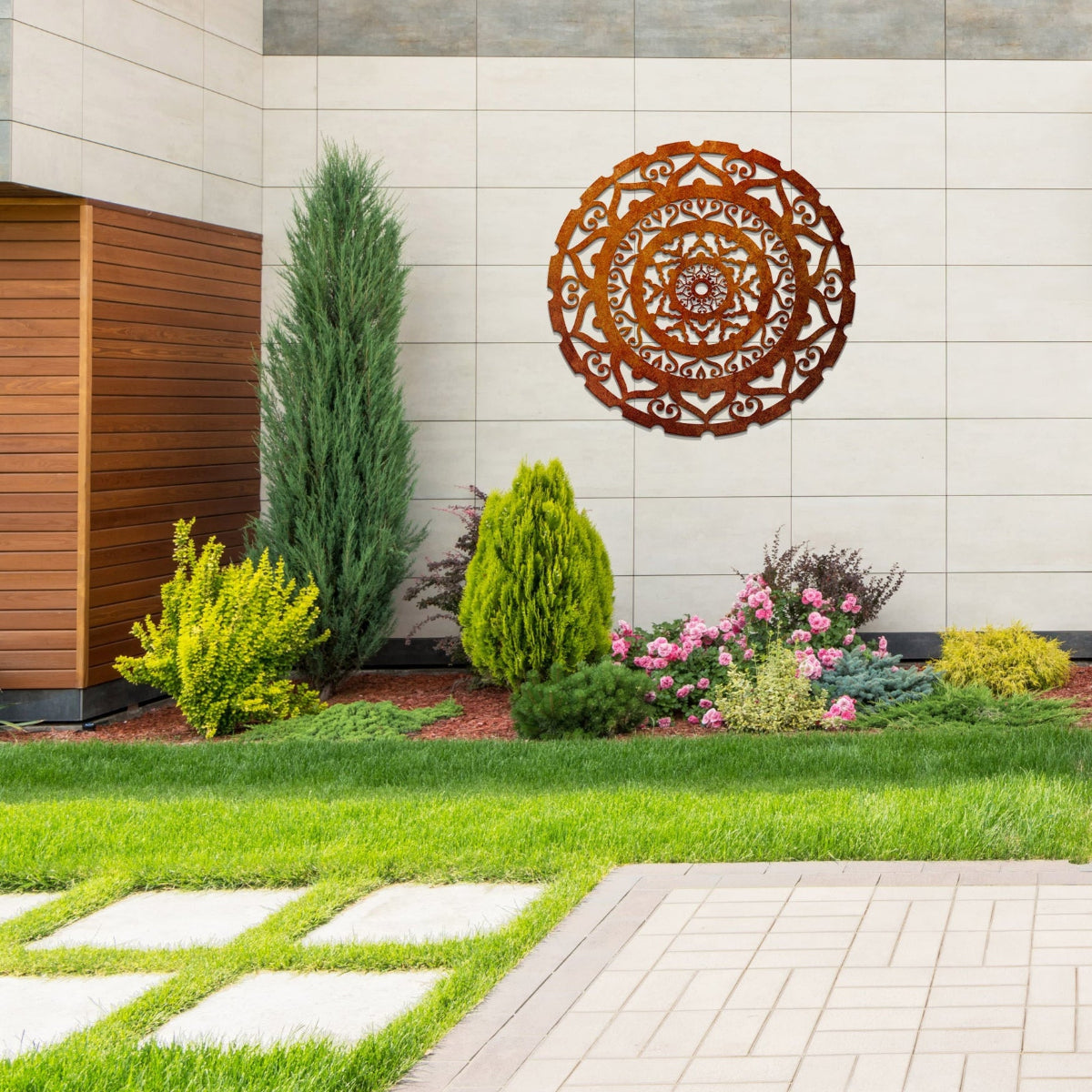 Surya Mandala  - Laser Cut Metal Wall Feature