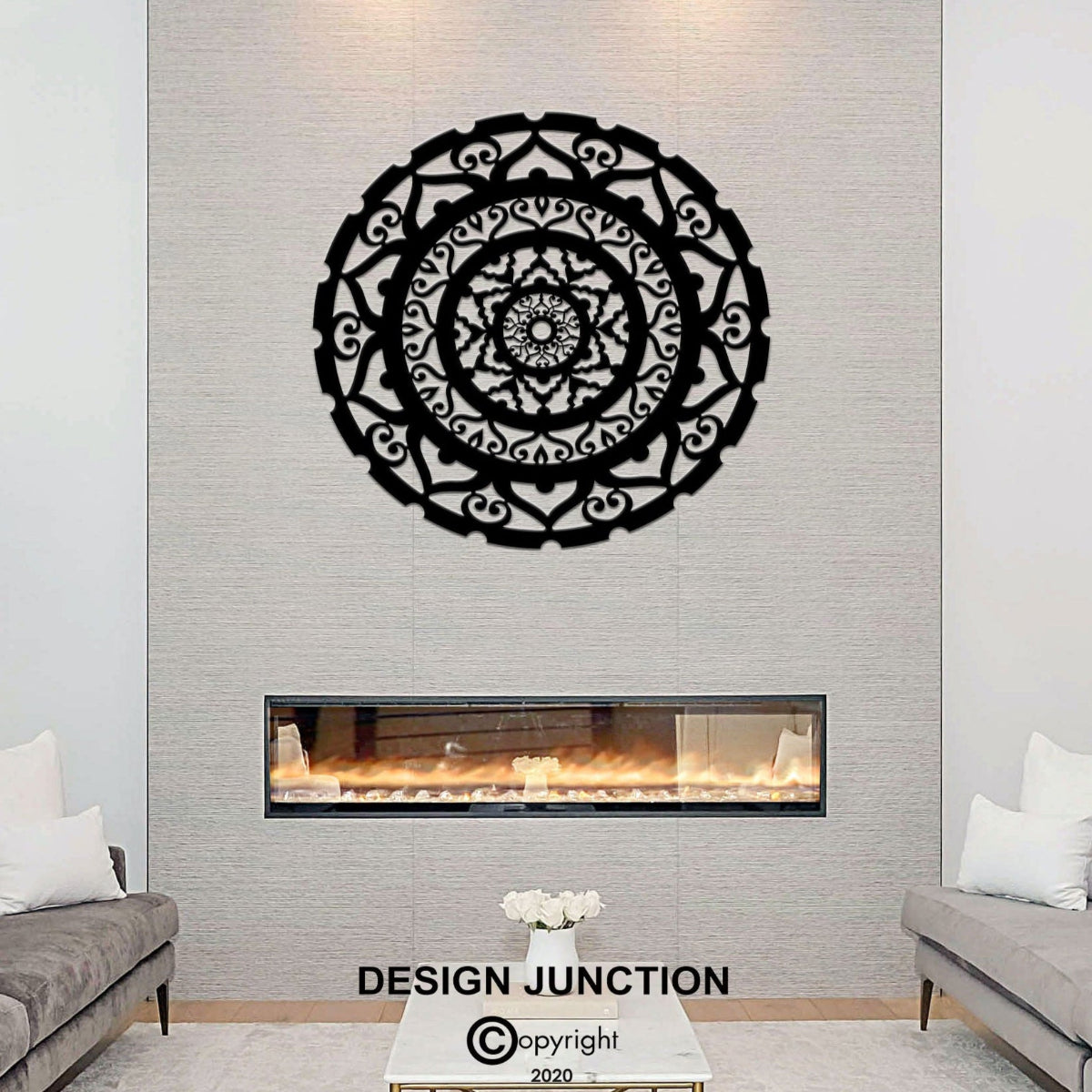 Surya Mandala  - Laser Cut Corten Steel Wall Art