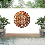 Surya Mandala  - Laser Cut Metal Wall Feature
