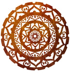 Surya Mandala  - Laser Cut Metal Wall Feature