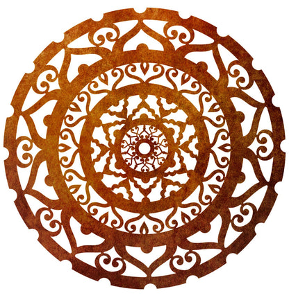 Surya Mandala  - Laser Cut Metal Wall Feature