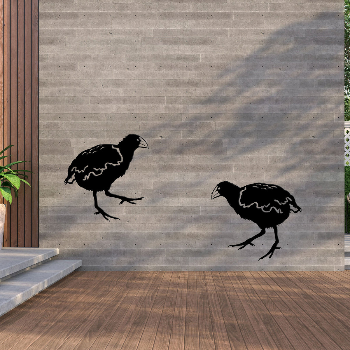 Corten Steel Metal Bird - Takahe