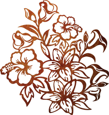 The Flower Bed  - Metal Art