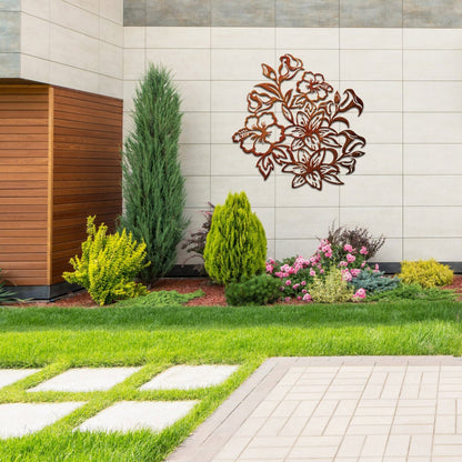 The Flower Bed  - Metal Art