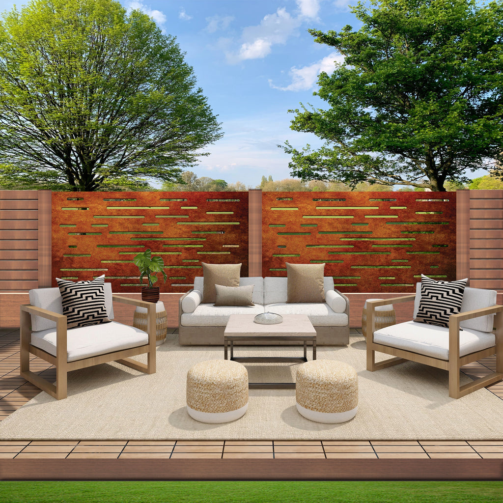 Laser Cut Balustrade Panel - The Horizontal Lines