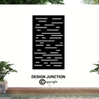 Corten Steel & Aluminium Fence Panel - Horizontal Lines