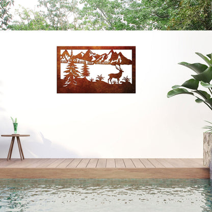Laser Cut Wall Art - The Mountains 2
