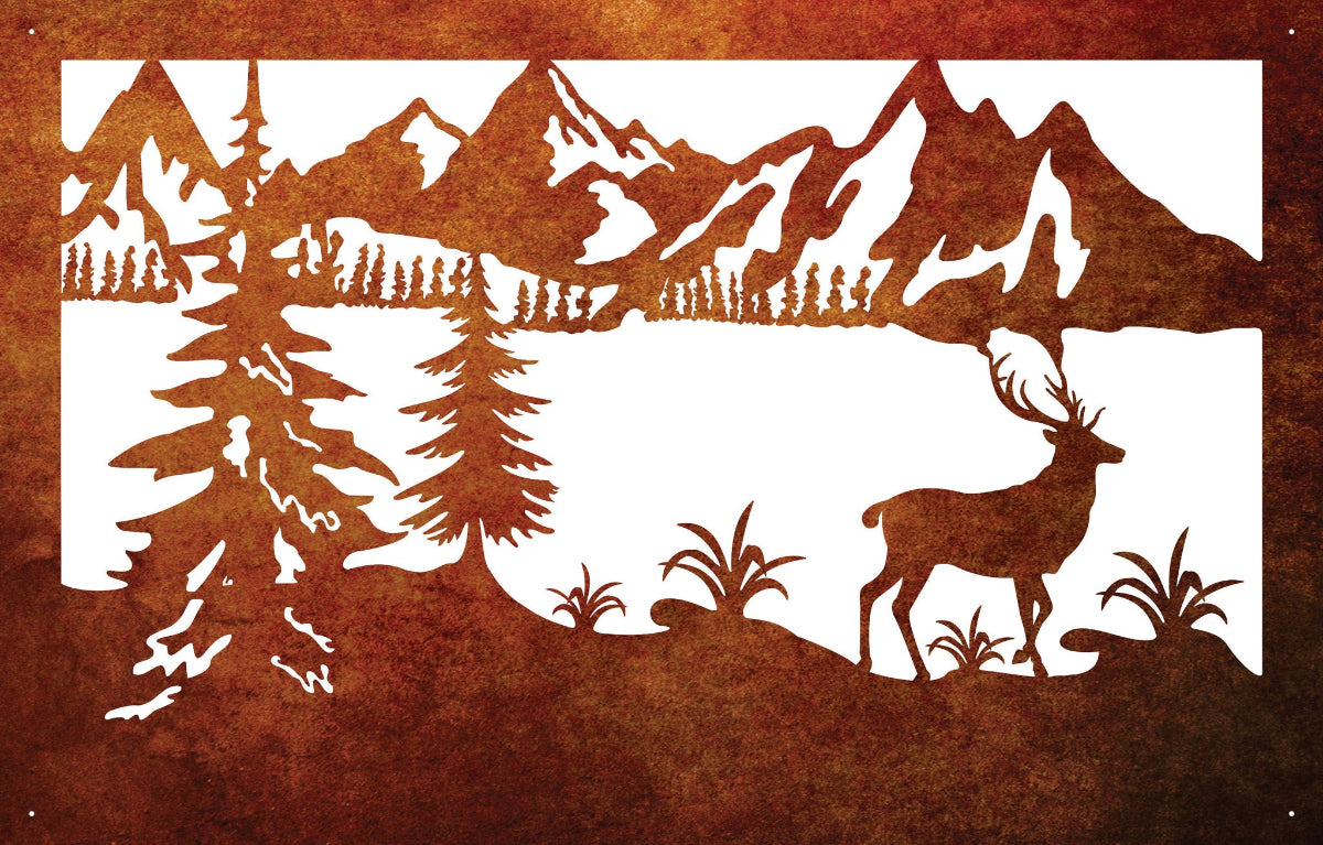 Laser Cut Wall Art - The Mountains 2