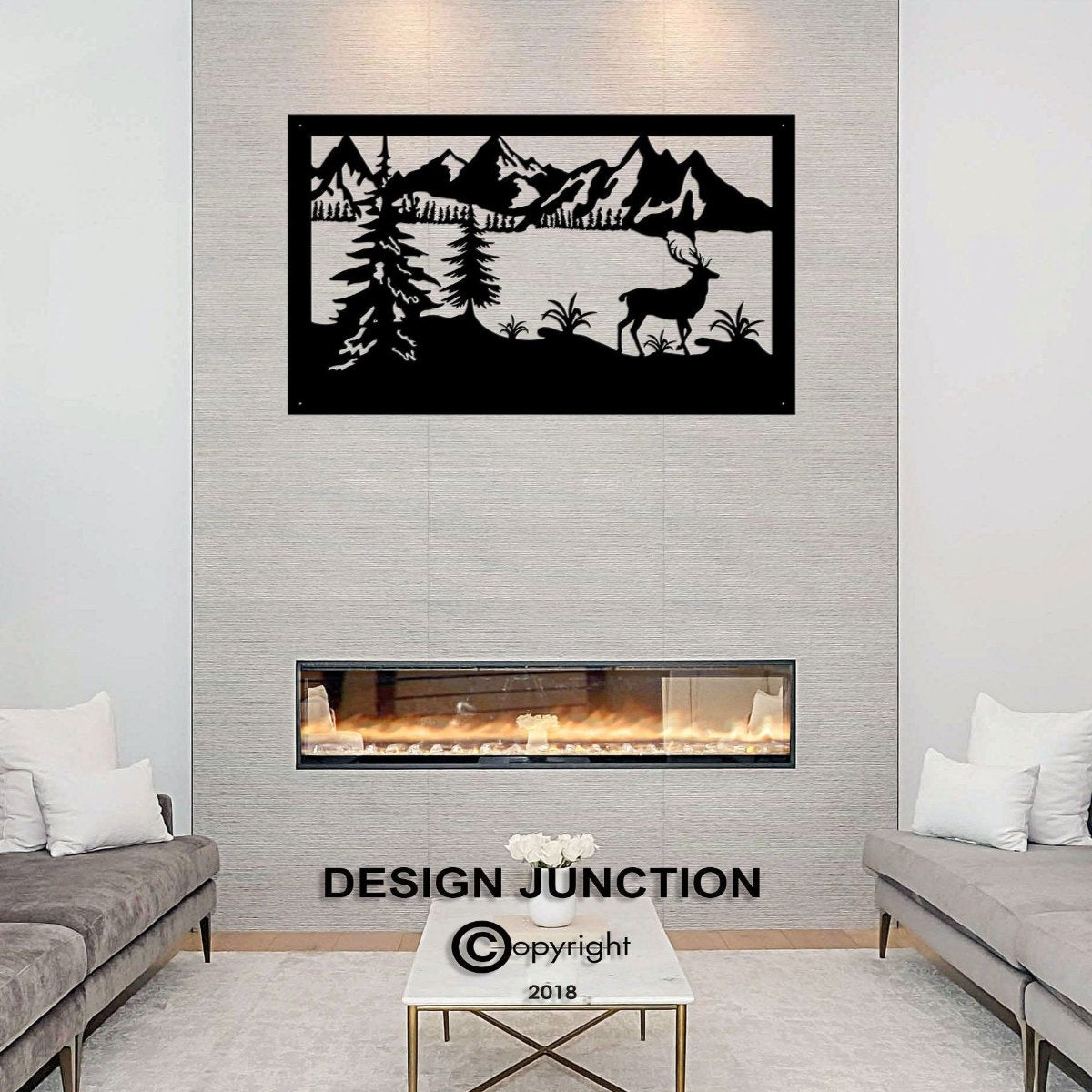 Laser Cut Wall Art - The Mountains