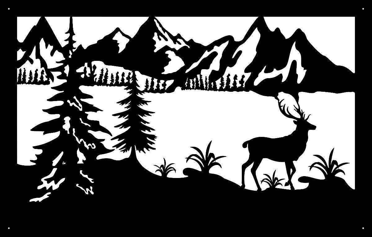 Laser Cut Wall Art - The Mountains