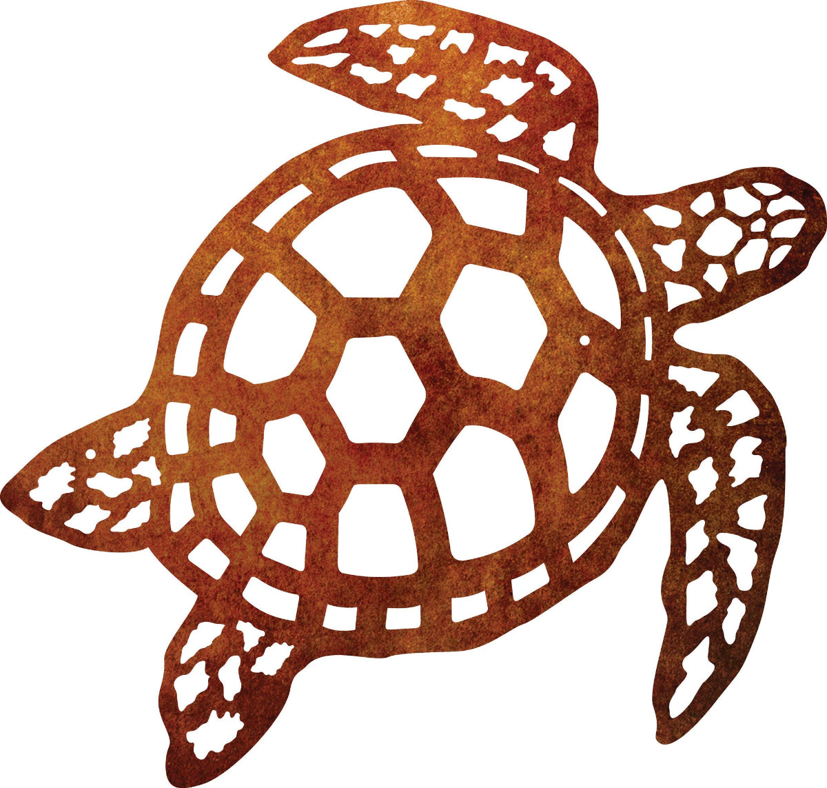 The Sea Turtle Corten wall Art