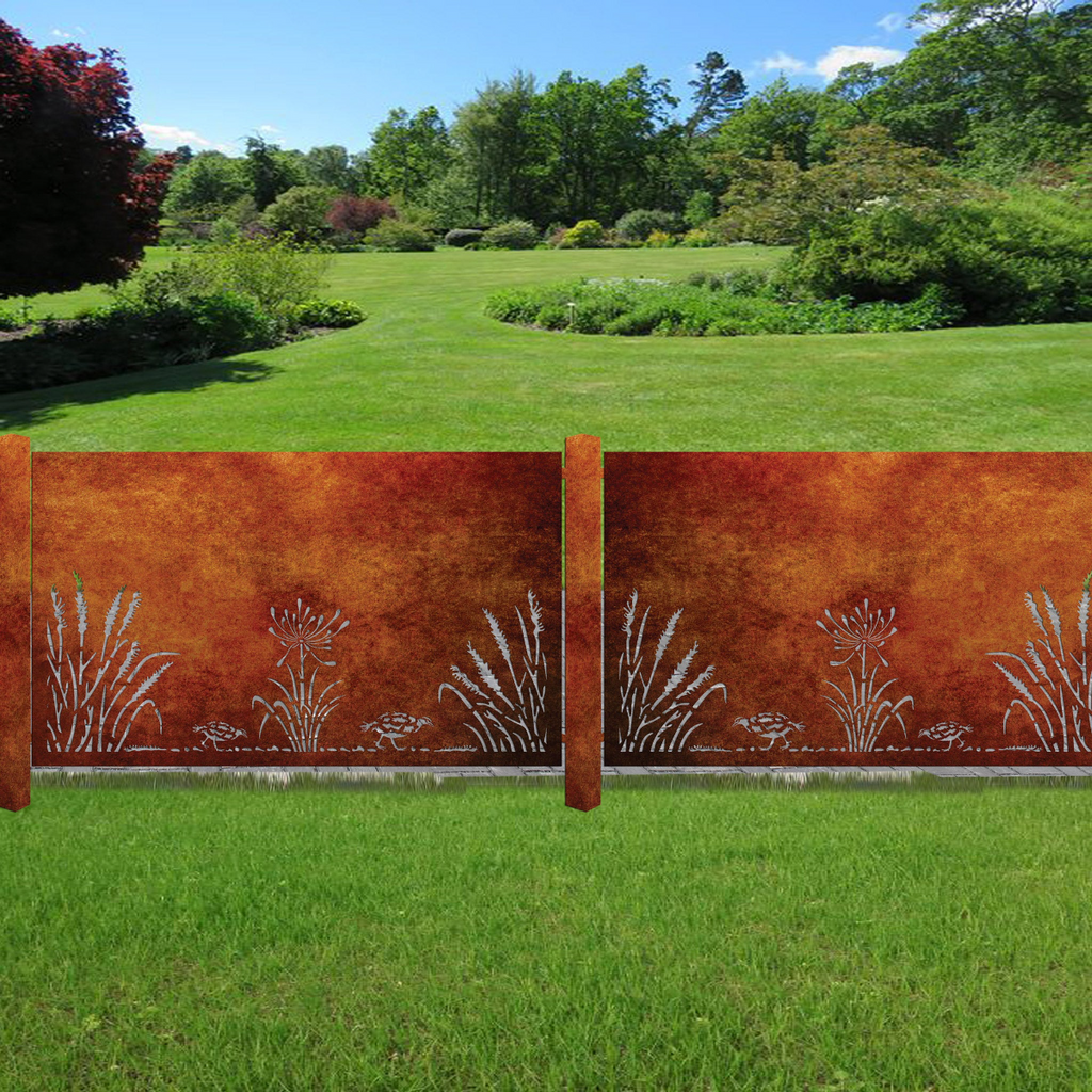 Toe Toe With Weka - Kiwi Bush Collection of Balustrades ( 1735 x 1100 mm )