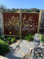 Privacy Screen & Fence Panel  - Autumn Whisper Set Of 2