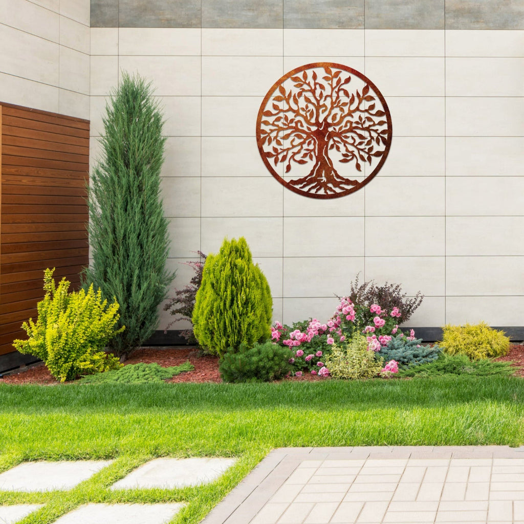 Tree Of Life  - Laser Cut Corten Steel Wall Feature