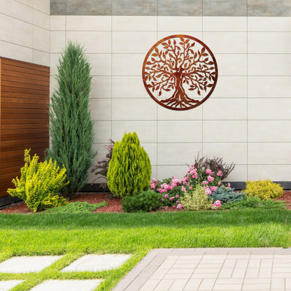 Tree Of Life  - Laser Cut Corten Steel Wall Feature
