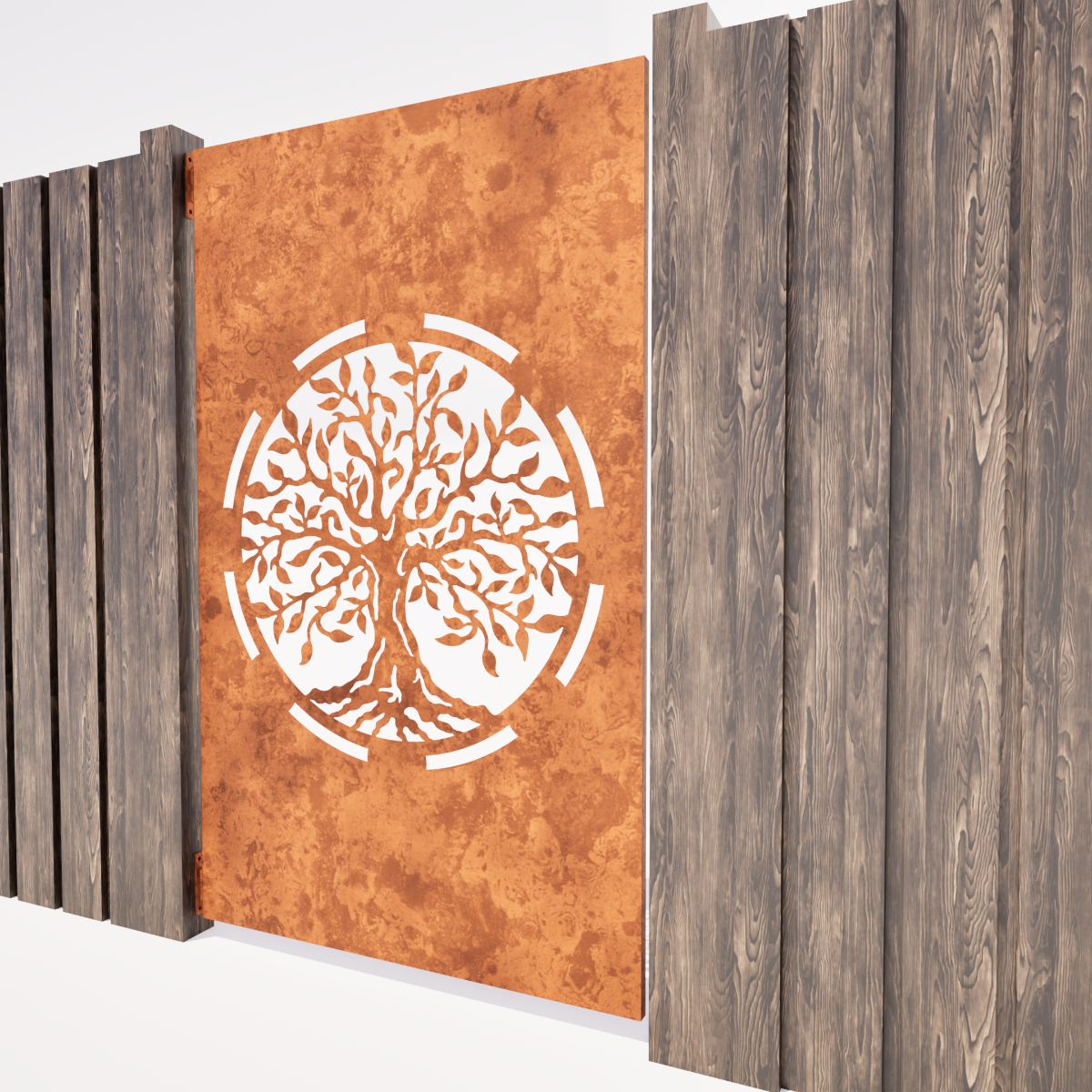 Garden Padestrian Door - Tree Of Life
