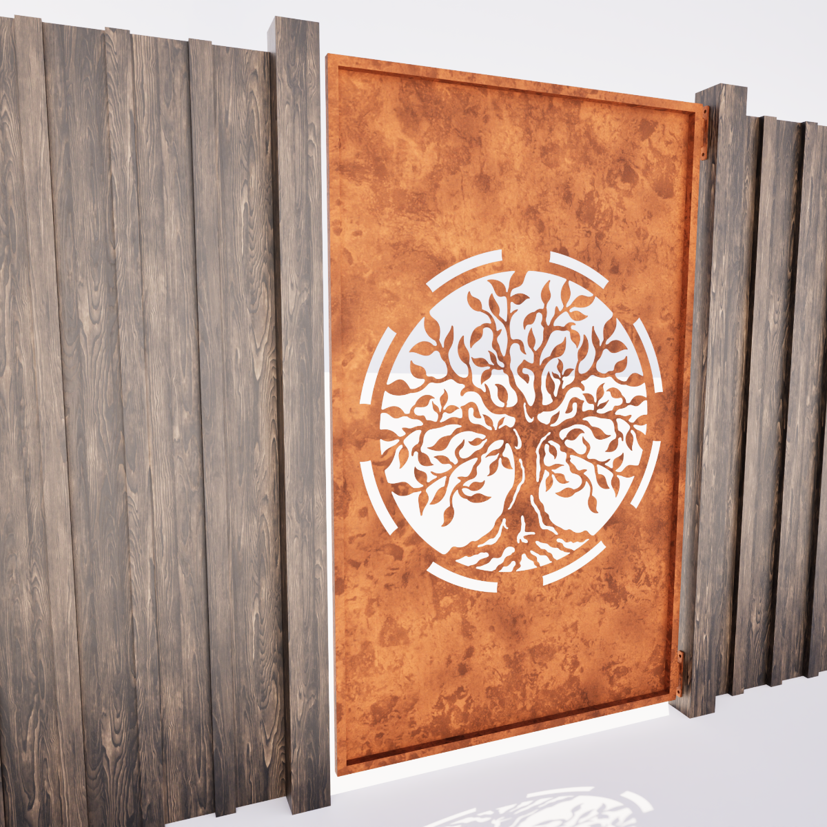 Garden Padestrian Door - Tree Of Life