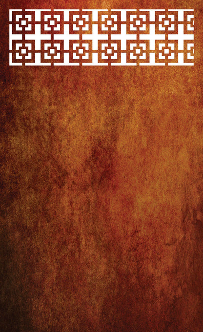 Corten Steel Or Aluminium Fence Panel / Balustrade - Vertical Square Trim