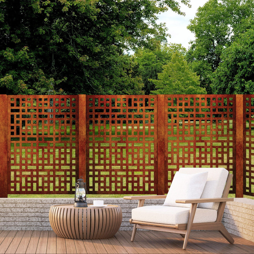 Fence Panels & Decorative Security Screen - Vertical Tetris
