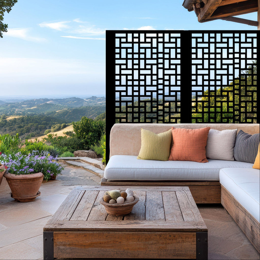 Fence Panels & Decorative Security Screen - Vertical Tetris