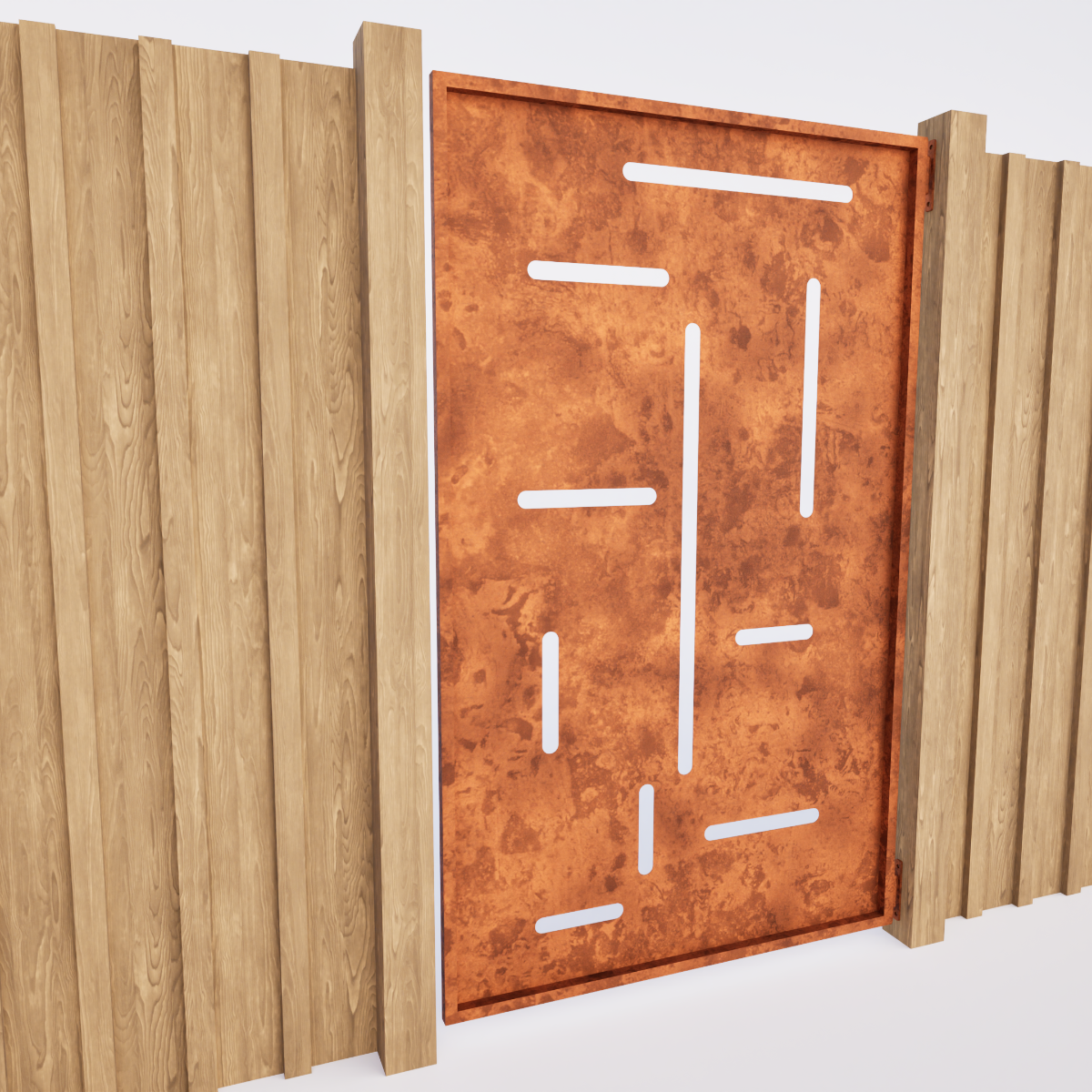 Garden Privacy Gates  - Vertical & Horizontal I Corten Steel or Powder Coated
